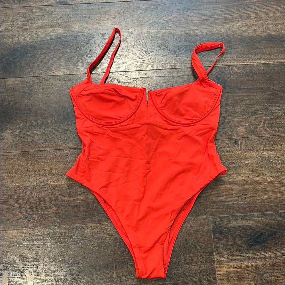 Red One-Piece Swimsuit